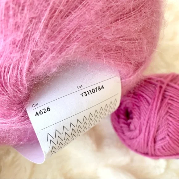 SANDNES GARN Sunday Yarn + Tynn Silk Mohair Yarn New 2 Skeins - Picture 8 of 9